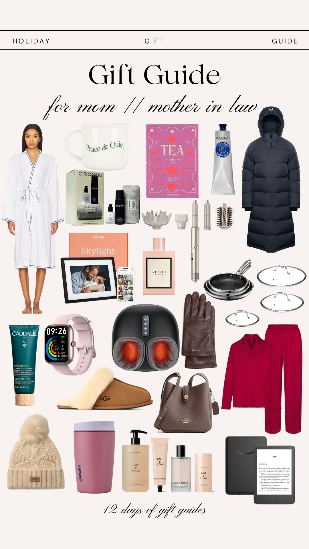 Day 9 of 12 Days of Gift Guides 🤍✨
The perfect gifts for Mom & Mother-in-Law — thoughtful, elevated, cozy, and guaranteed to impress. These are the holiday gifts she’ll actually use and love 🎁

From luxe home finds to self-care favourites and classic winter essentials, this guide is packed with chic, practical gift ideas for moms, whether you’re shopping for Christmas, hosting gifts, or last-minute holiday picks.

These always sell out early — shop now to grab the best gifts for Mom / MIL before the rush 🎄✨
Holiday gift ideas • Mother-in-Law gifts • Best gifts for her 2025 

 #LTKwinter #LTKgiftguide #LTKholiday