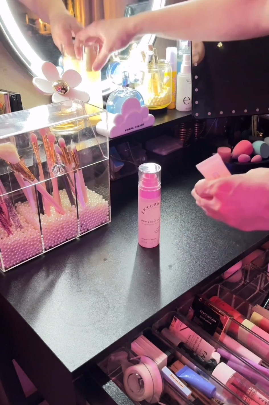 Makeup vanity organizers and light up mirrors and storage 

#LTKBeauty #LTKHome