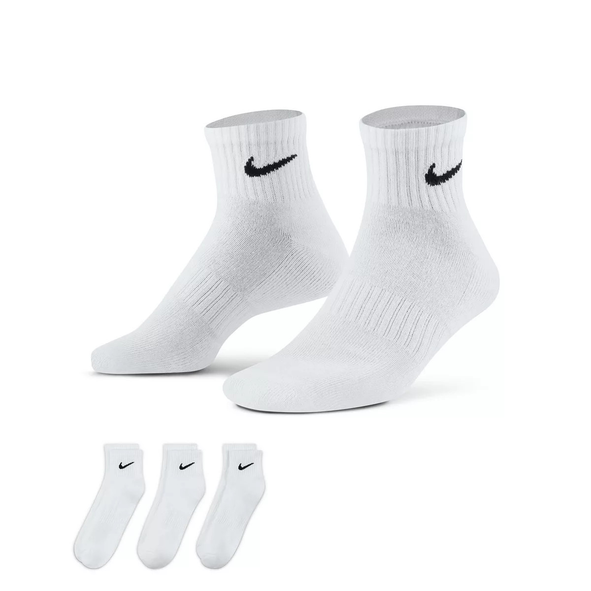 Men's Nike 3-pack Everyday Cushion Quarter Training Socks | Kohl's