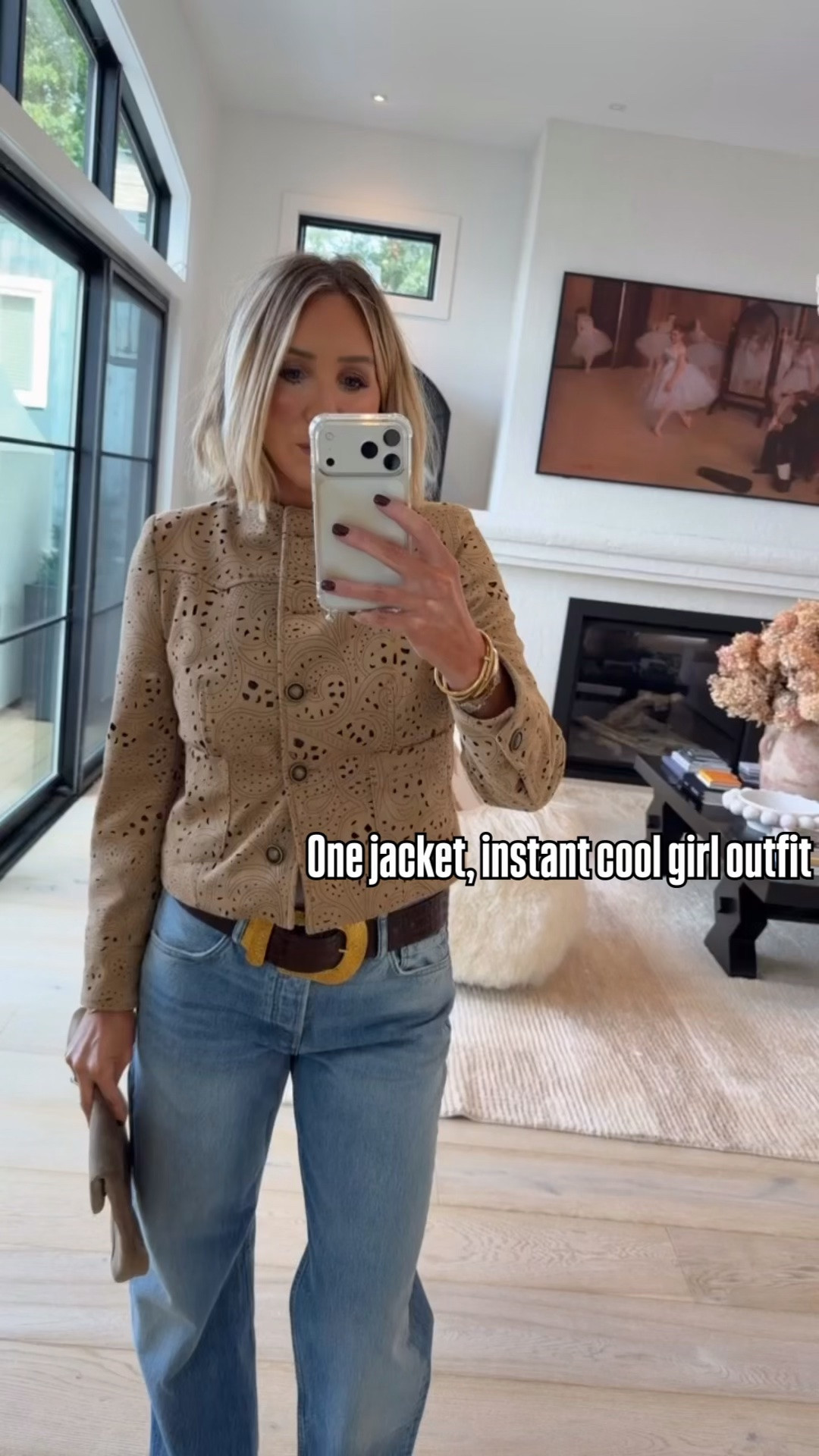 This jacket is giving effortlessly cool girl 😍 wearing a medium and obsessed with the fit 👏

#LTKootd #LTKSeasonal #LTKdayinmylife