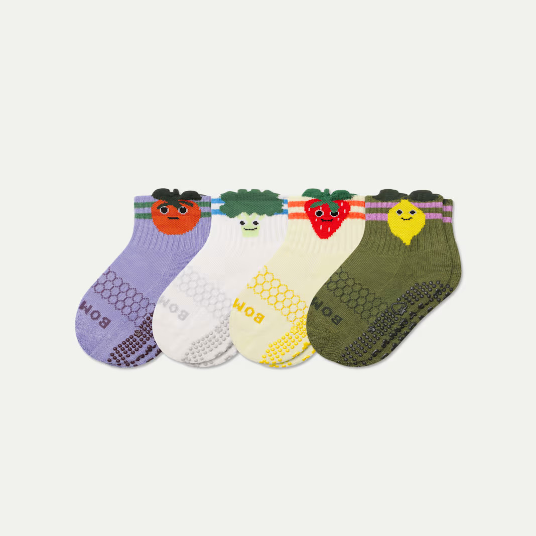 Toddler Fruits & Veggies Calf Sock 4-Pack | Bombas
