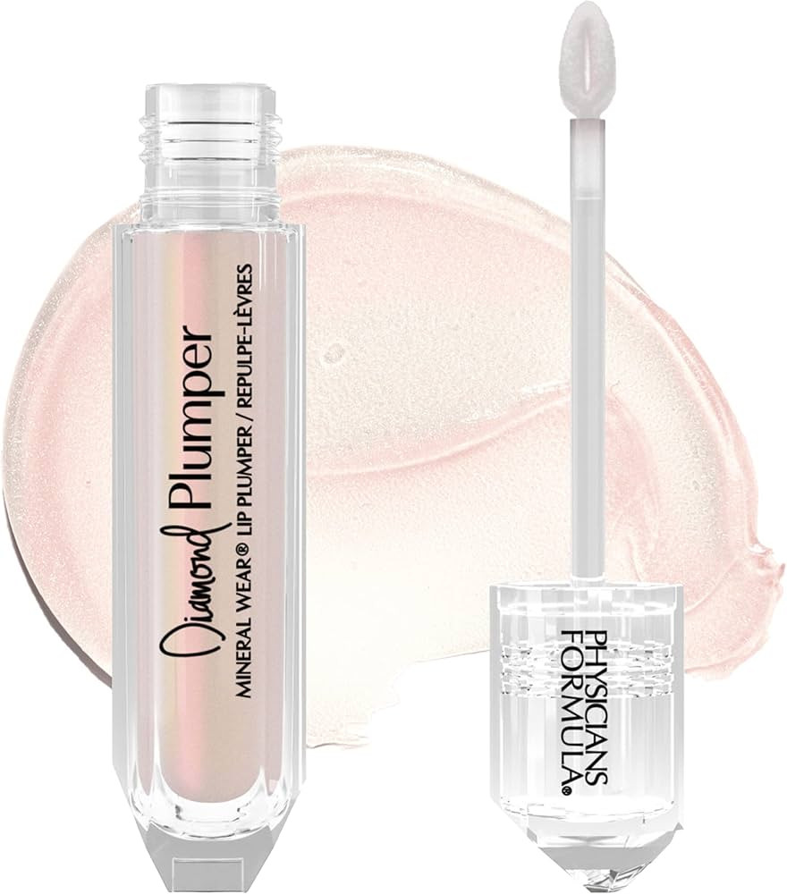 Physicians Formula Mineral Wear Diamond Lip Plumper Gloss, Dermatologist Tested, Light Pink Princ... | Amazon (US)