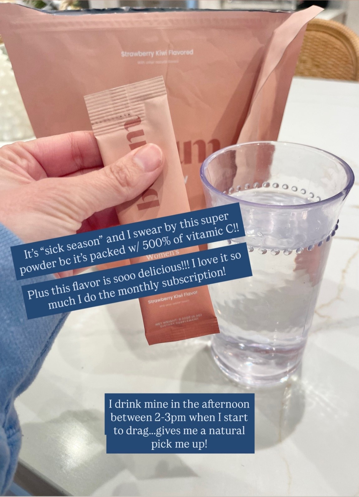 Avoid getting sick this season with this women’s superpowder drink I swear by!! I get a monthly subscription bc I love it so much! On sale for a limited time now, multiple flavors plus it helps get me over the 2-3pm slump naturally!! Love the strawberry kiwi flavor! 🍓🥝 

#LTKSaleAlert #LTKmorningroutine #LTKFindsUnder50