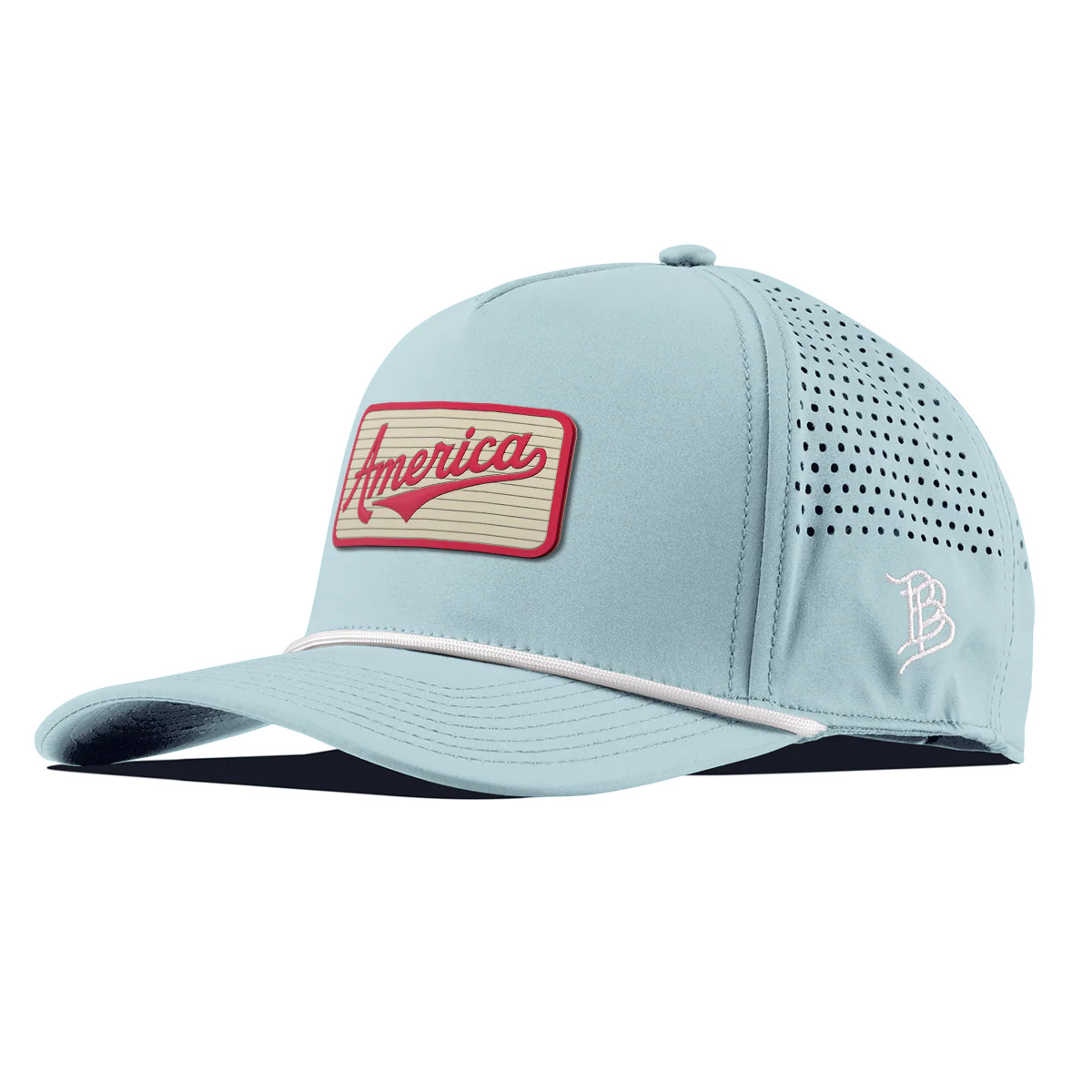 America Badge Curved 5 Panel Rope Hat | Branded Bills