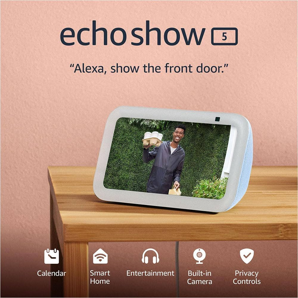 Amazon Echo Show 5 (newest model), Smart display with Alexa+ Early Access, 2x the bass and cleare... | Amazon (US)