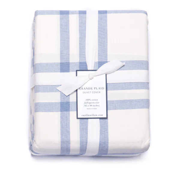 Grande Plaid Duvet Cover in Eventide | Caitlin Wilson Design