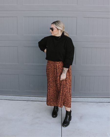 closet staples for cooler months on Arizona 🤎 chunky turtlenecks, pleated leopard skirt, thick black boots and aviators 😎 use code BLACKFRIDAY for 50% off PinkBlush

#LTKcurves #LTKunder100