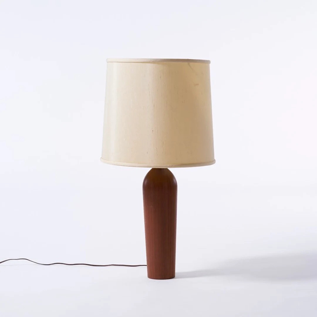 Danish turned wood table lamp | Etsy (US)