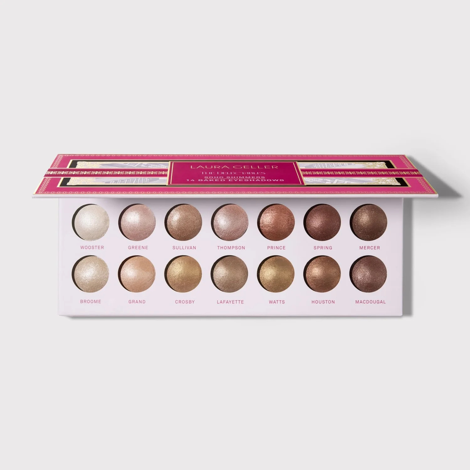 The Delectables 14 Multi-Finish Baked Eyeshadows: Soho Shimmers | Laura Geller