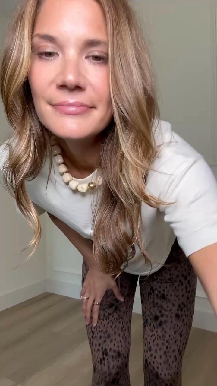 Leopard pants are officially back in the fall rotation. I love them with a simple cream tee and sneakers for a casual outfit that still feels fun.

M tall

leopard pants, animal print pants, tall girl pants, long leg approved, casual fall outfit, cream tee, everyday outfit, tall girl style, fall fashion, printed pants, stangandco

#LTKootd #LTKTall #LTKSeasonal
