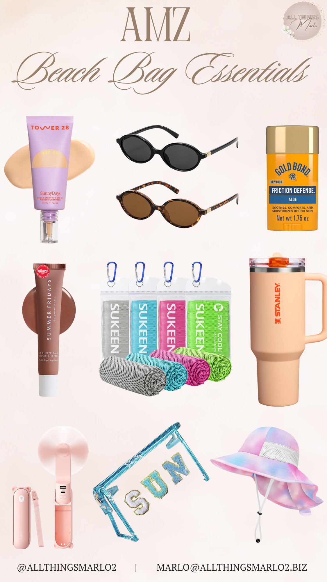 Amazon Beach Bag Essentials 

 #LTKSeasonal #LTKSwim #LTKTravel