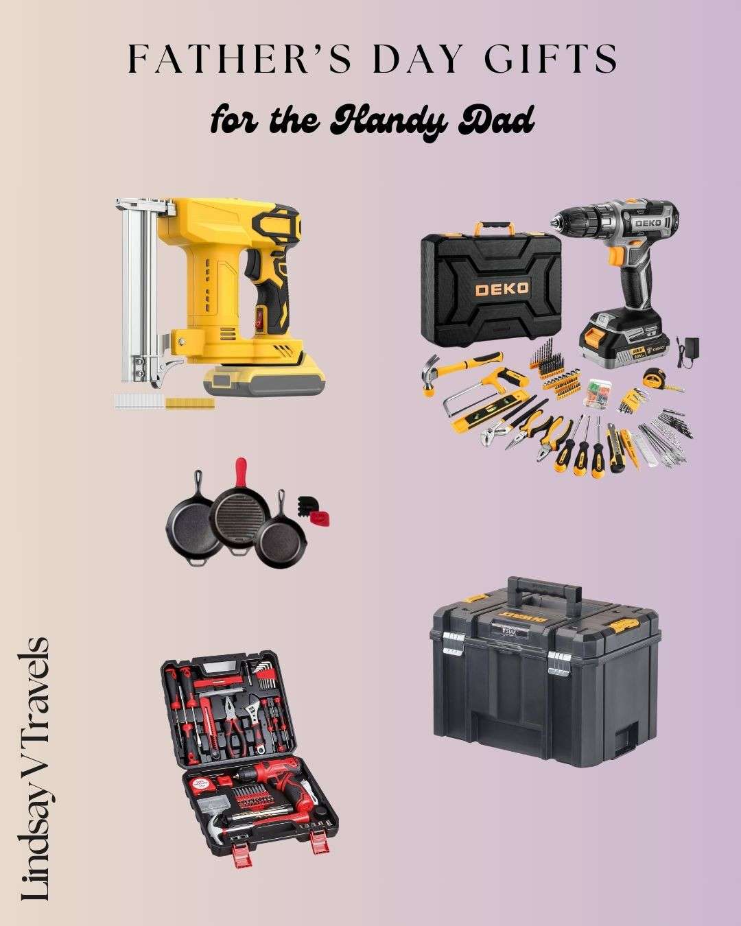 For the DIY king 🛠️ This cordless brad nailer, lodge cast iron set, and more make perfect gifts for the dad who’s always building something. 

 #LTKSummerEdit #LTKGiftGuide #LTKMens