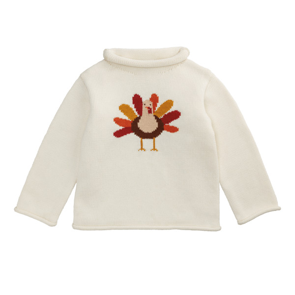 Turkey Rollneck Toddler Sweater | Mud Pie
