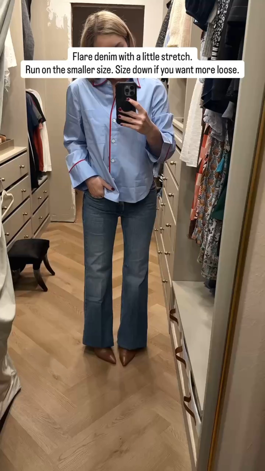 Obsessed with this pajama top!
**Jeans run small but stretch**

#LTKValentine 

#LTKootd #LTKdayinmylife