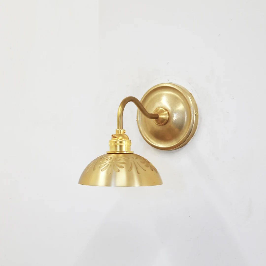 Wall sconce Light, Brass Wall Sconce Light | Etsy (US)