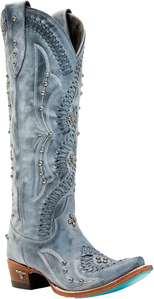 Lane Women's Cossette Western Boot Snip Toe - LB0469O 7 1/2 M US Blue | Amazon (US)