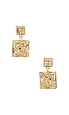 Ettika Square Earrings in Gold from Revolve.com | Revolve Clothing (Global)