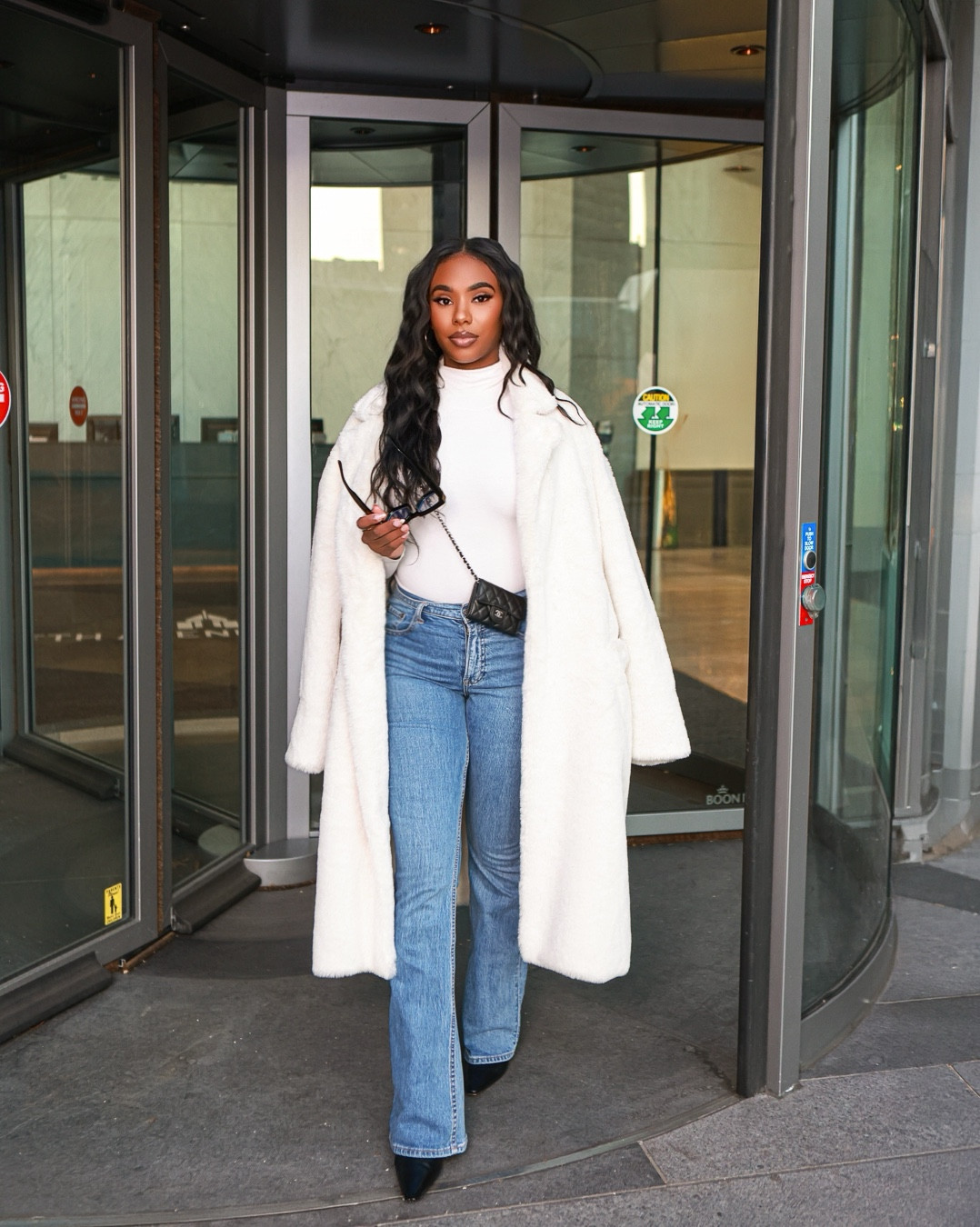 Winter whites & cozy layers. ✨ Living in this cream faux fur coat—it’s the ultimate luxe touch over a simple white turtleneck. Dressed down with my favorite vintage-blue jeans and sleek black heeled boots. Perfect for brunch or a day out! #OOTD Details below.

#LTKunder50 #LTKfinds
Coat: (Faux Fur) | Jeans: @Abercrombie | Turtleneck: @NakedWardrobe | Boots: @HM | Glasses: @Amazon Fashion

#LTKmomlife #LTKBeauty #LTKootd