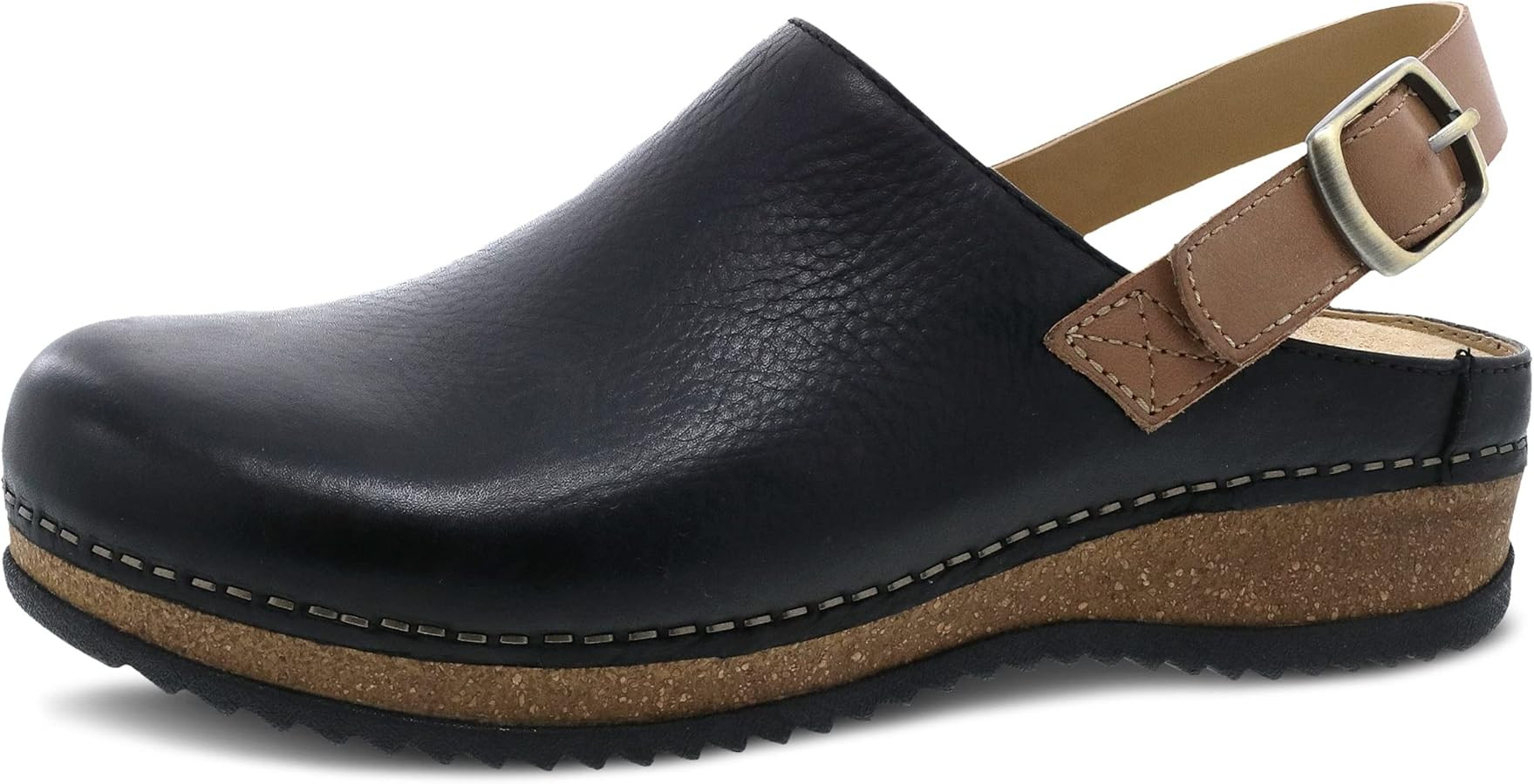 Dansko Women's Merrin Sling-Back Mule Clog - Dual Density Cork/EVA Midsole and Lightweight Rubber... | Amazon (US)