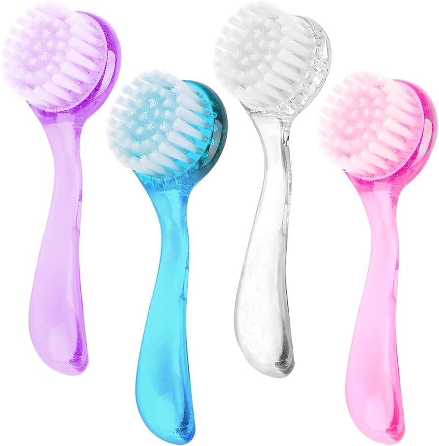 4 Colors Facial Cleansing Brush, Beomeen Face Scrubber Exfoliating Brush Face Wash Scrub Exfoliat... | Amazon (US)