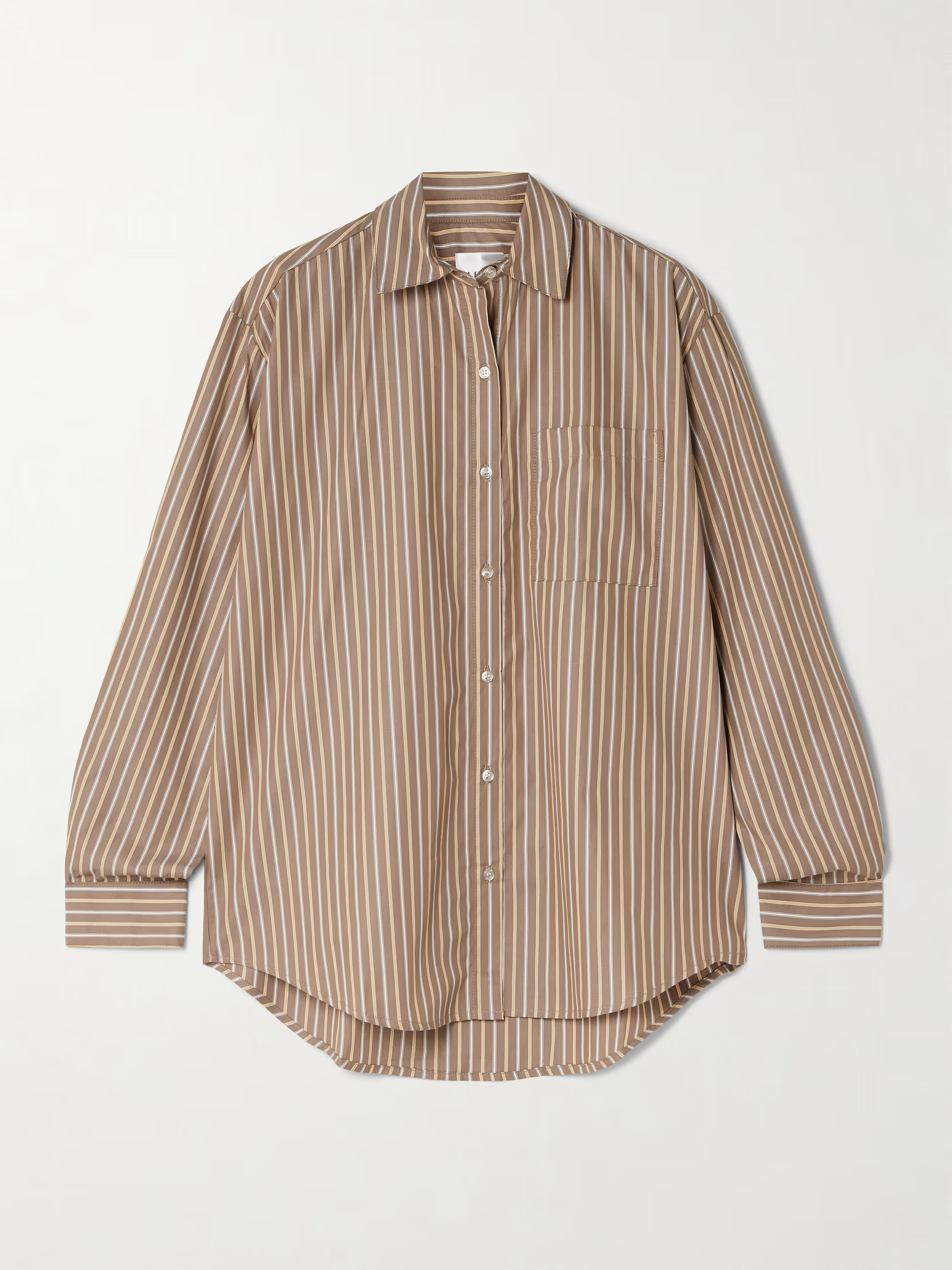 Yoshi striped cotton and Lyocell-blend poplin shirt | NET-A-PORTER APAC