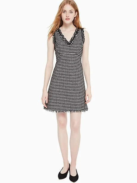 houndstooth tweed dress | Kate Spade Outlet