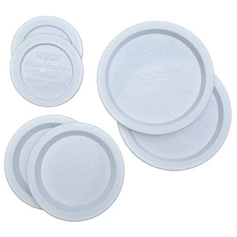 Weck Jar Keep-Fresh Plastic Lids Variety Pack. Includes 2 Small, 2 Medium and 2 Large lids (6 ite... | Walmart (US)