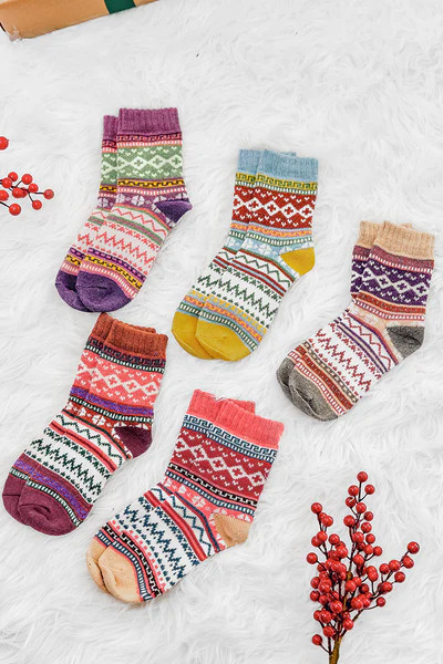Dear Santa Fair Isle Sock Set - 3 Pack | Cupshe US