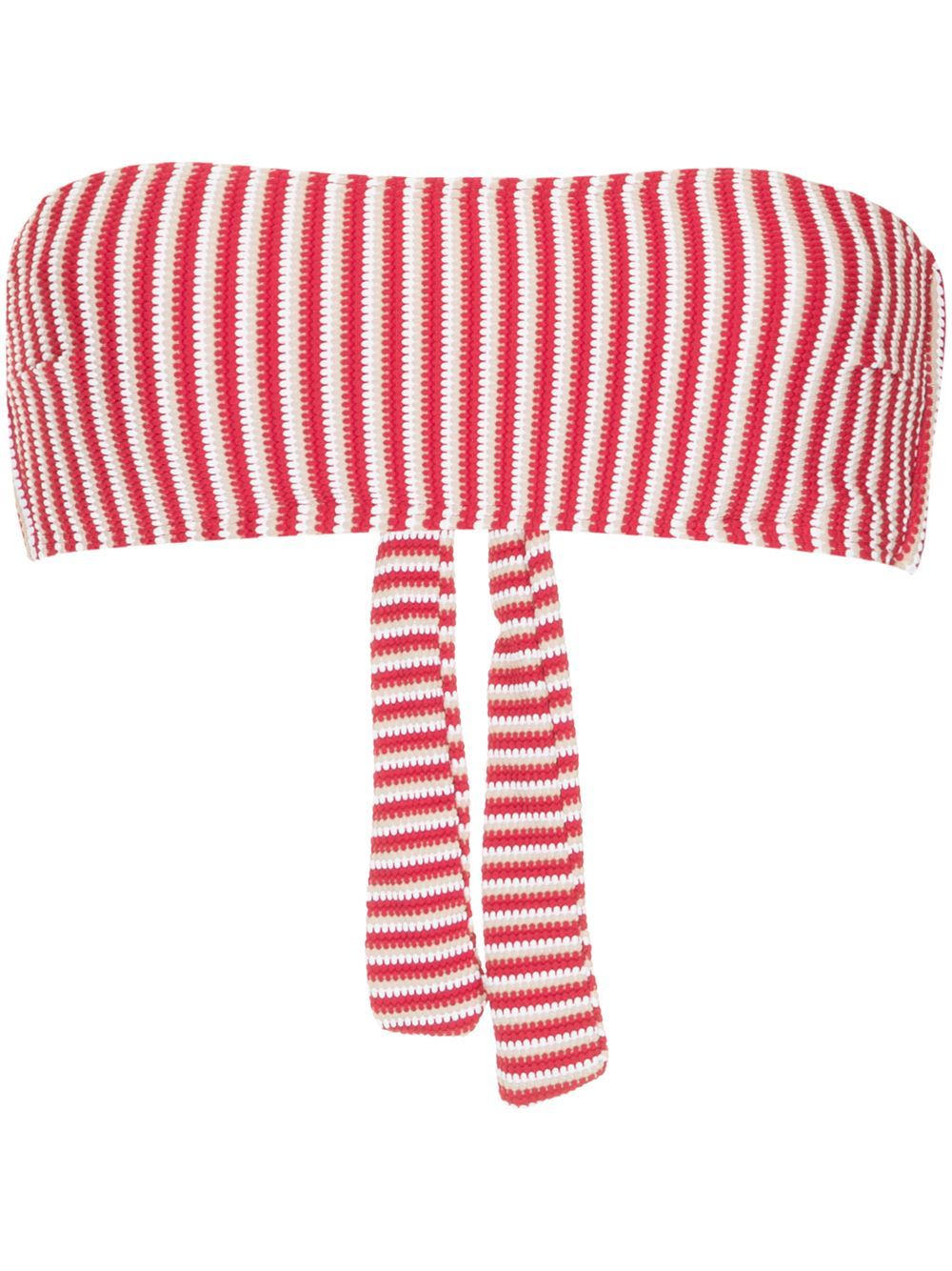 Peony Poolside bandeau bikini top - Red | FarFetch Global