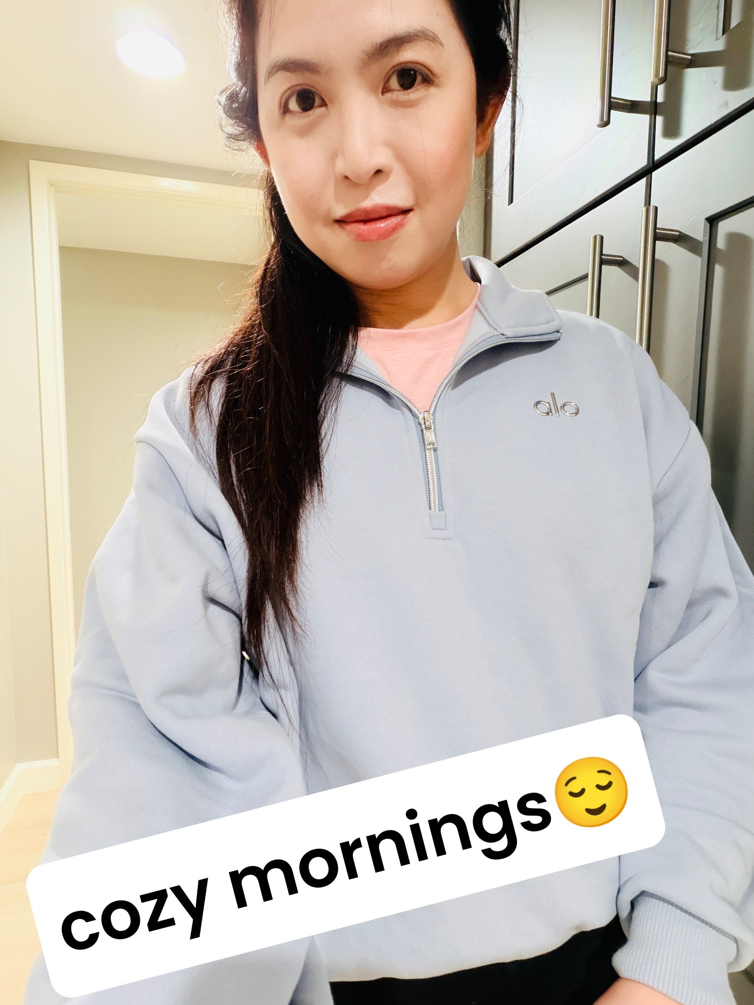 Cozy mornings be like😌 Super comfy half zip top is a splurge but is on sale now hurry last few hours of 30% off! Great for errands and post workout coverups! Linked some dupes for ya🤗 Wearing a XXS since I like a closer fit




#cozy #sweats #fleecepullover #ltkfitness #ltkfitnessgoals #alo #aloyoga #alosale

#LTKActive #LTKootd #LTKSaleAlert