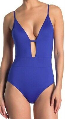 BECCA Tie Back One-piece Swimsuit In Electric Blue size S/P  | eBay | eBay US