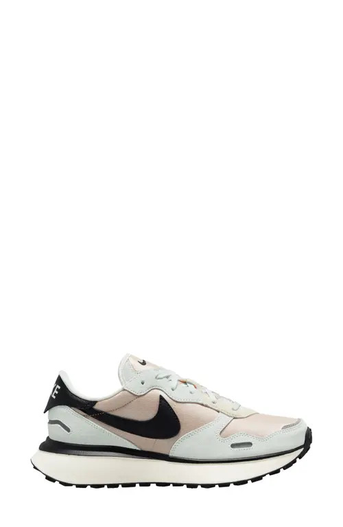 Nike Phoenix Waffle Sneaker in Summit White/Black Sanddrift at Nordstrom, Size 9.5 | Nordstrom
