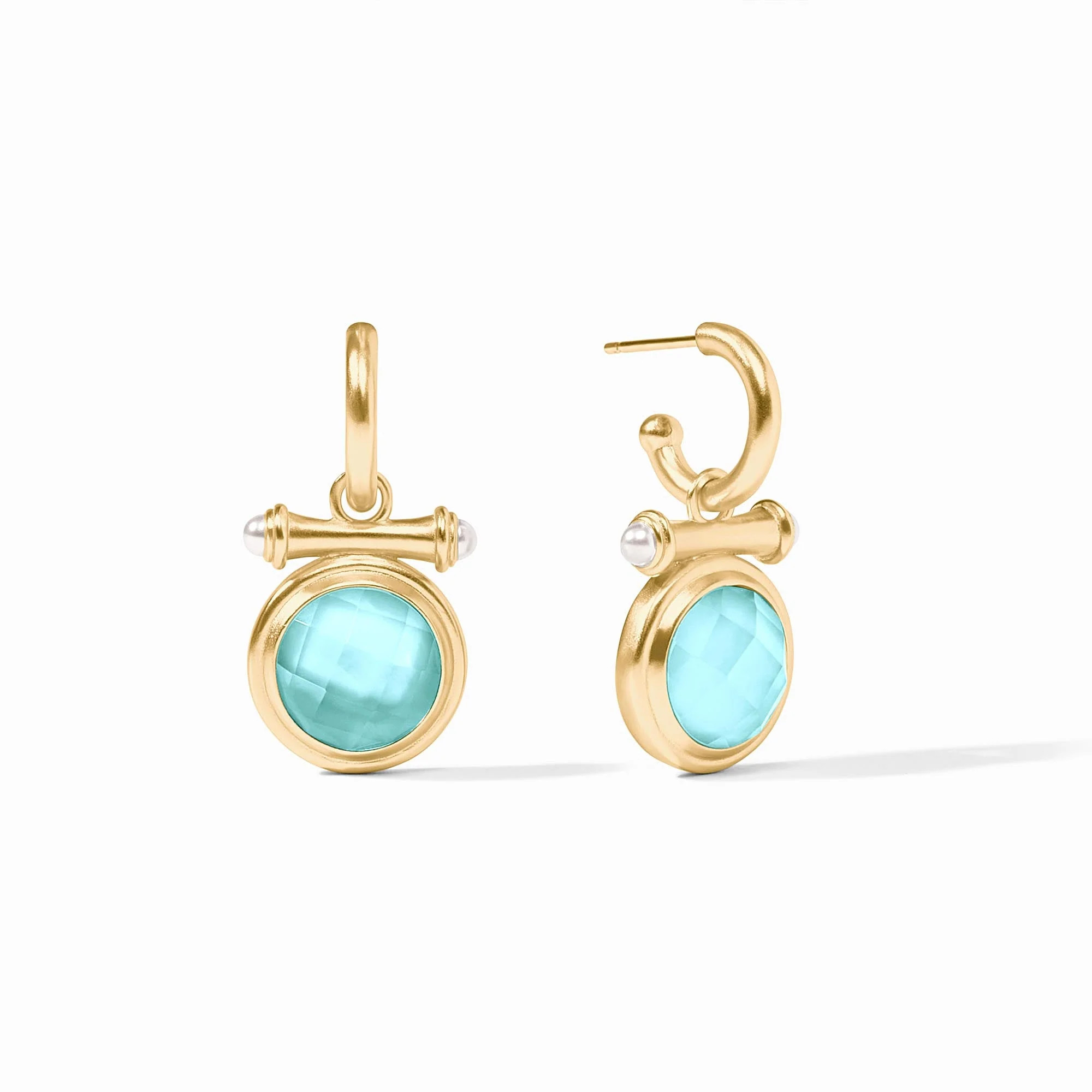 Bamboo Hoop & Charm Earring | Julie Vos