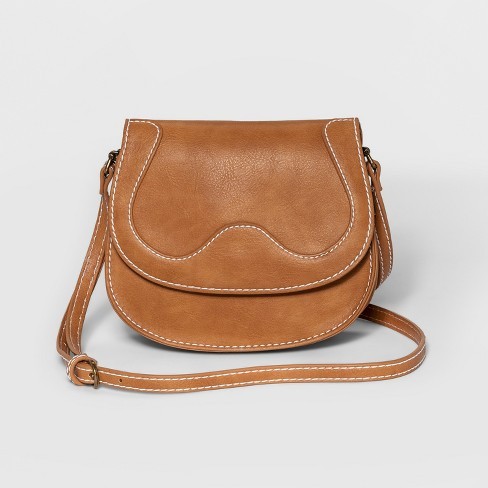 Women's Saddle Bag - Universal Thread™ Cognac | Target