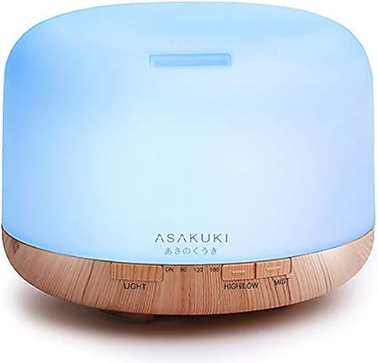 ASAKUKI 500ml Premium, Essential Oil Diffuser, 5 In 1 Ultrasonic Aromatherapy Fragrant Oil Vapori... | Amazon (CA)