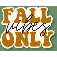 Fall Sticker || Vibes Decal Laptop Water Bottle Hydroflask ||Autumn ||Halloween | Etsy (US)