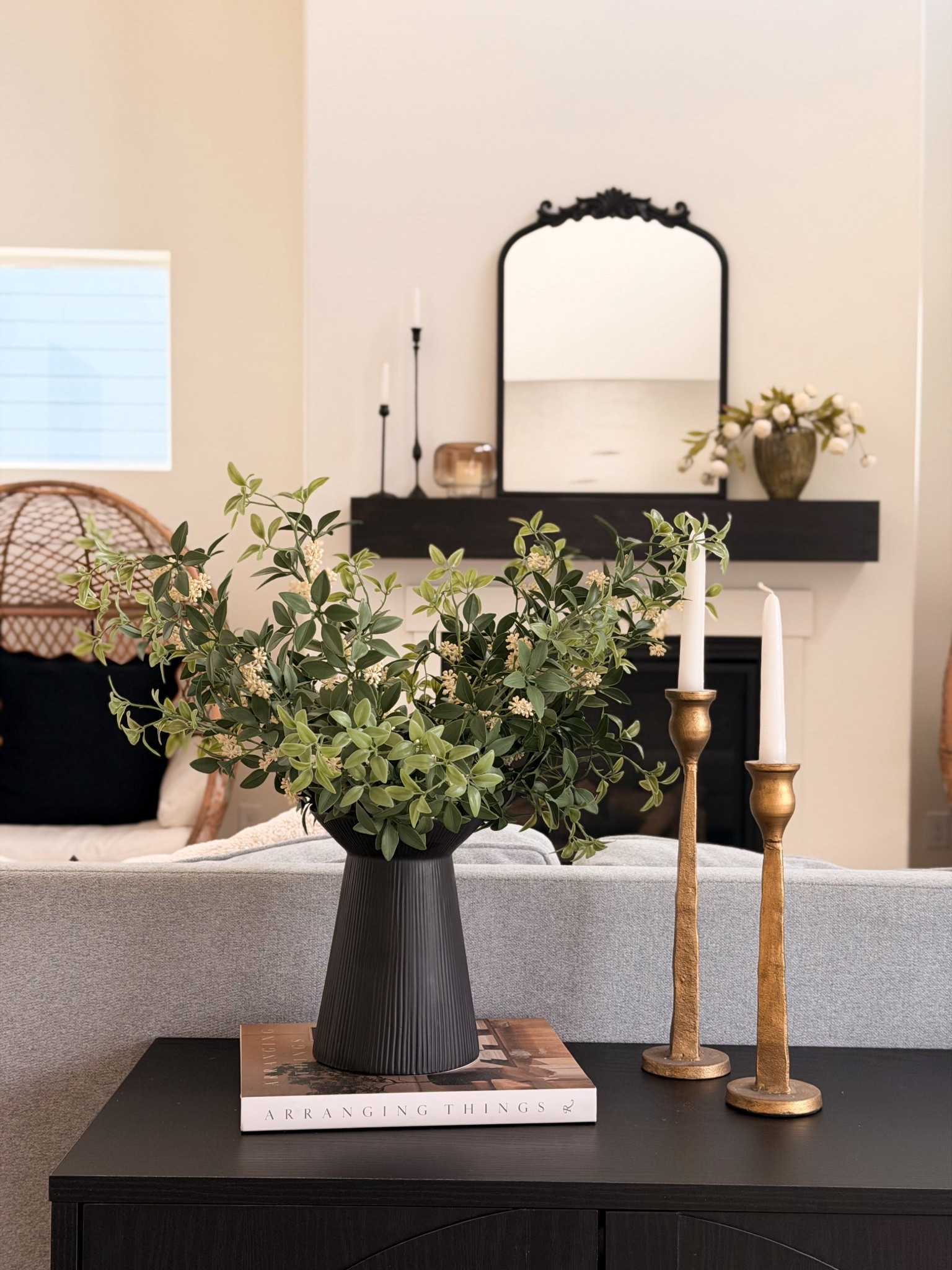 Affordable Walmart Home Decor Find | Modern Black Vase Styling

One of my favorite little decor moments in our living room right now 🤎

This black textured vase from Walmart instantly elevates a space and gives that modern organic / pottery-inspired look I love. I just added some faux greenery I had and styled it on this book and it completely transformed this table.

I’ve been so impressed with Walmart home decor lately. They have so many pieces that look high-end but are actually super affordable, which makes decorating and refreshing your space so much easier.

If you love neutral home decor, modern organic style, earthy textures, or modern farmhouse, this vase is such a good staple piece to style on a console table, coffee table, or shelf.

Linked it for you here 🤎

Walmart home decor
Affordable home decor
Modern organic home decor
Neutral living room decor
Black vase decor
Shelf styling
Console table decor
Living room styling
Designer look for less
Budget home decor
Pottery style vase
Modern farmhouse decor

#LTKspring #LTKHome #LTKspringtrends