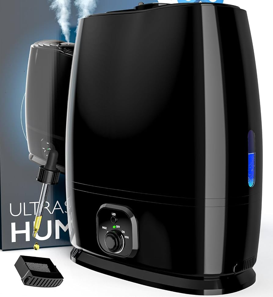 Everlasting Comfort Air Humidifiers for Bedroom - 50-Hour Continuous Use - Relieve Allergies, Sin... | Amazon (US)
