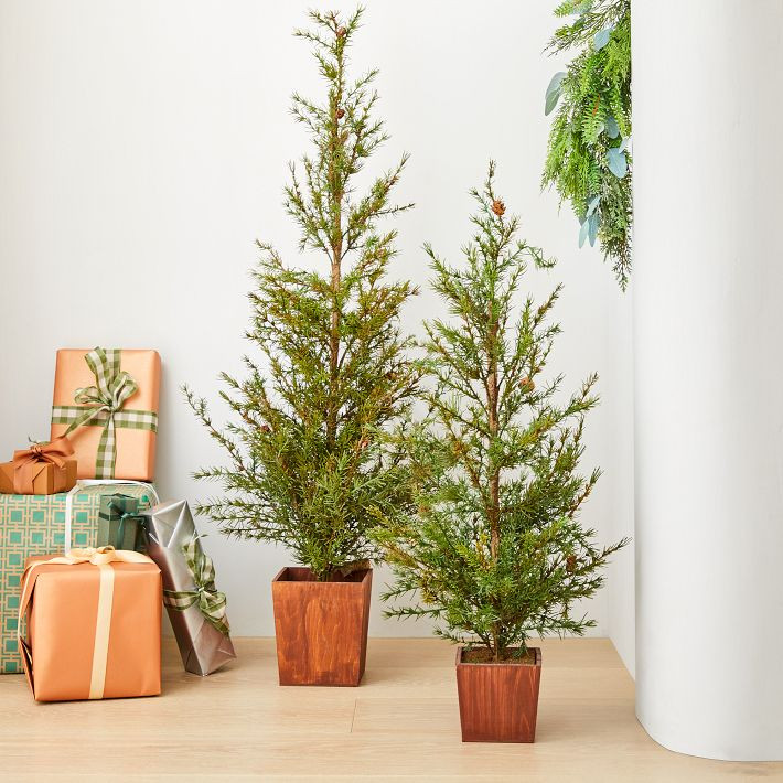 Faux Potted Alpine Tree w/ Pine Cones | West Elm (US)