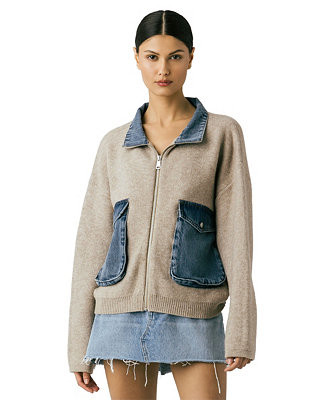 Women's High Mock Collared Jacket | Macy's