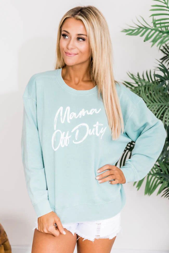 Mama Off Duty Graphic Sweatshirt | The Pink Lily Boutique