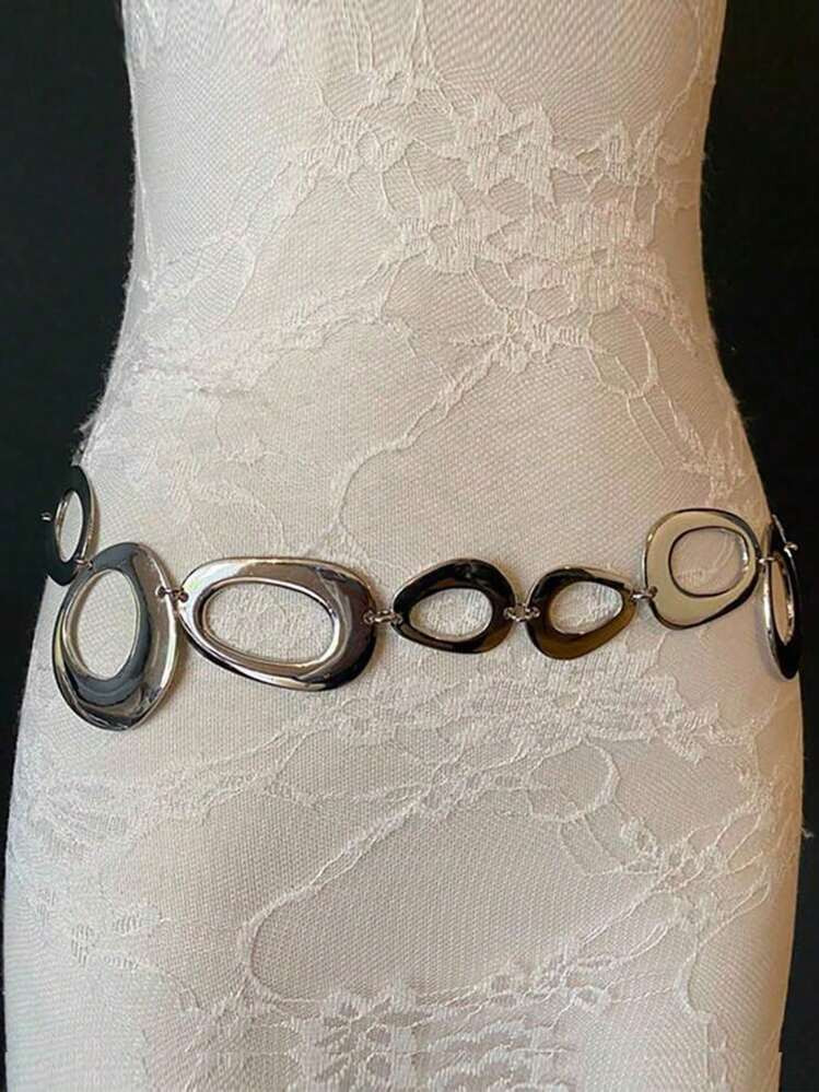 1pc Women's Bohemian Exaggerated Metal Style Waist Chain, Suitable For Daily Parties And Dress Ma... | SHEIN
