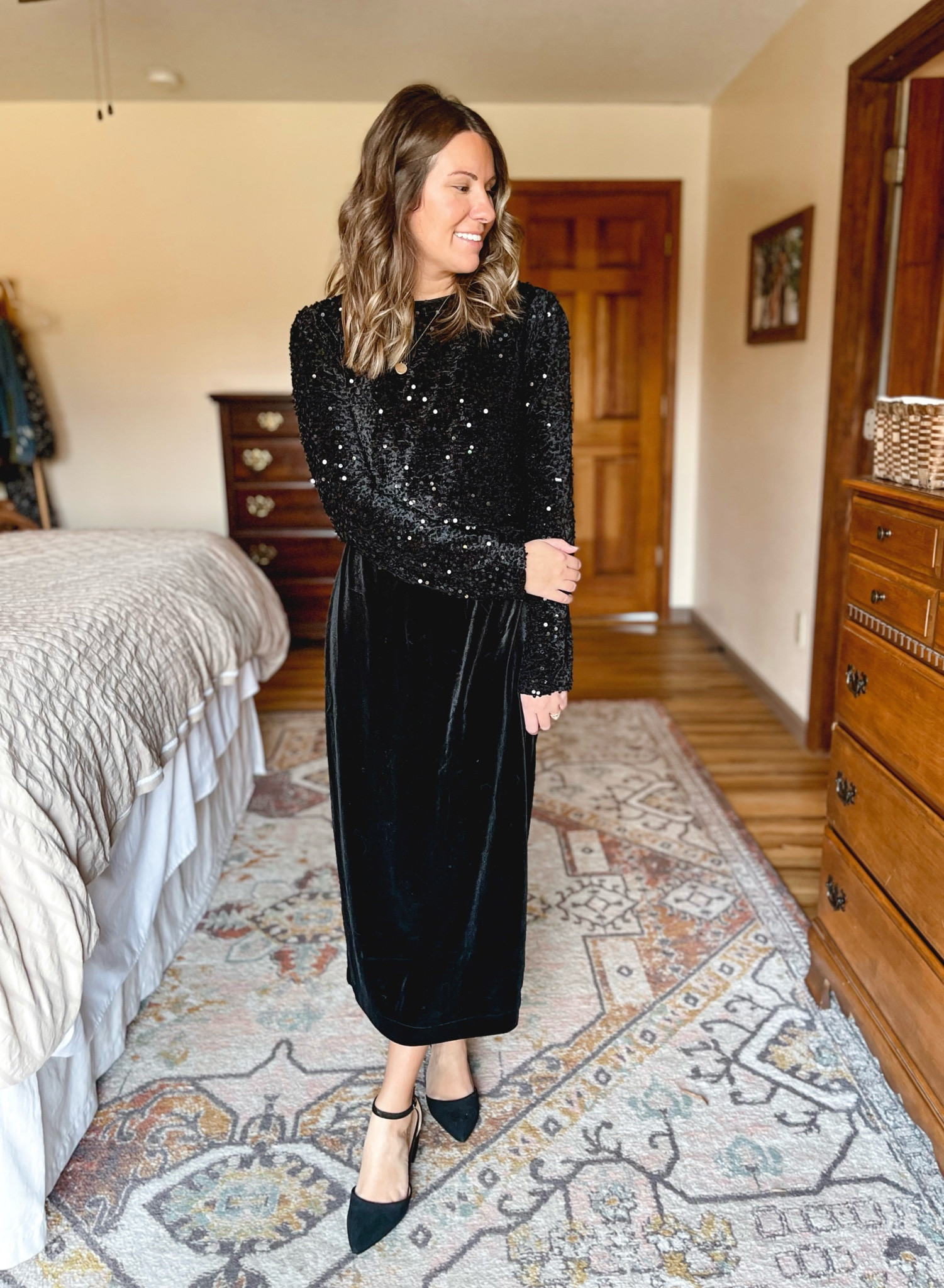 My sequin top and velvet skirt are unavailable so I linked similar styles. 

#LTKFindsUnder100 #LTKSeasonal #LTKHoliday
