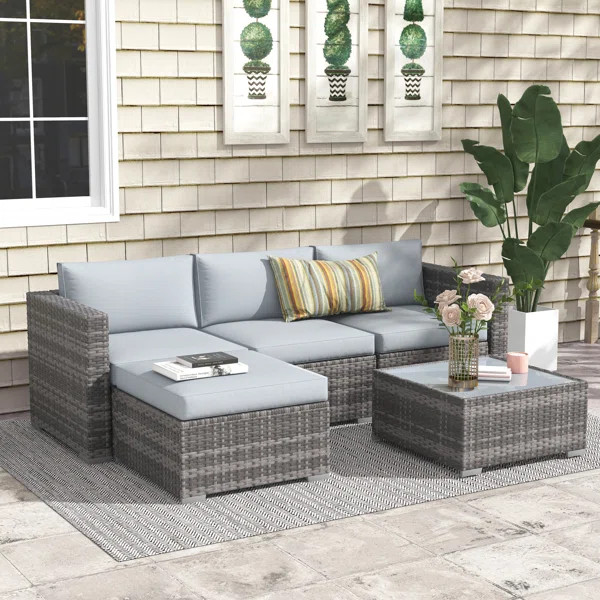 Abler 5 Piece Sectional Seating Group with Cushions | Wayfair North America