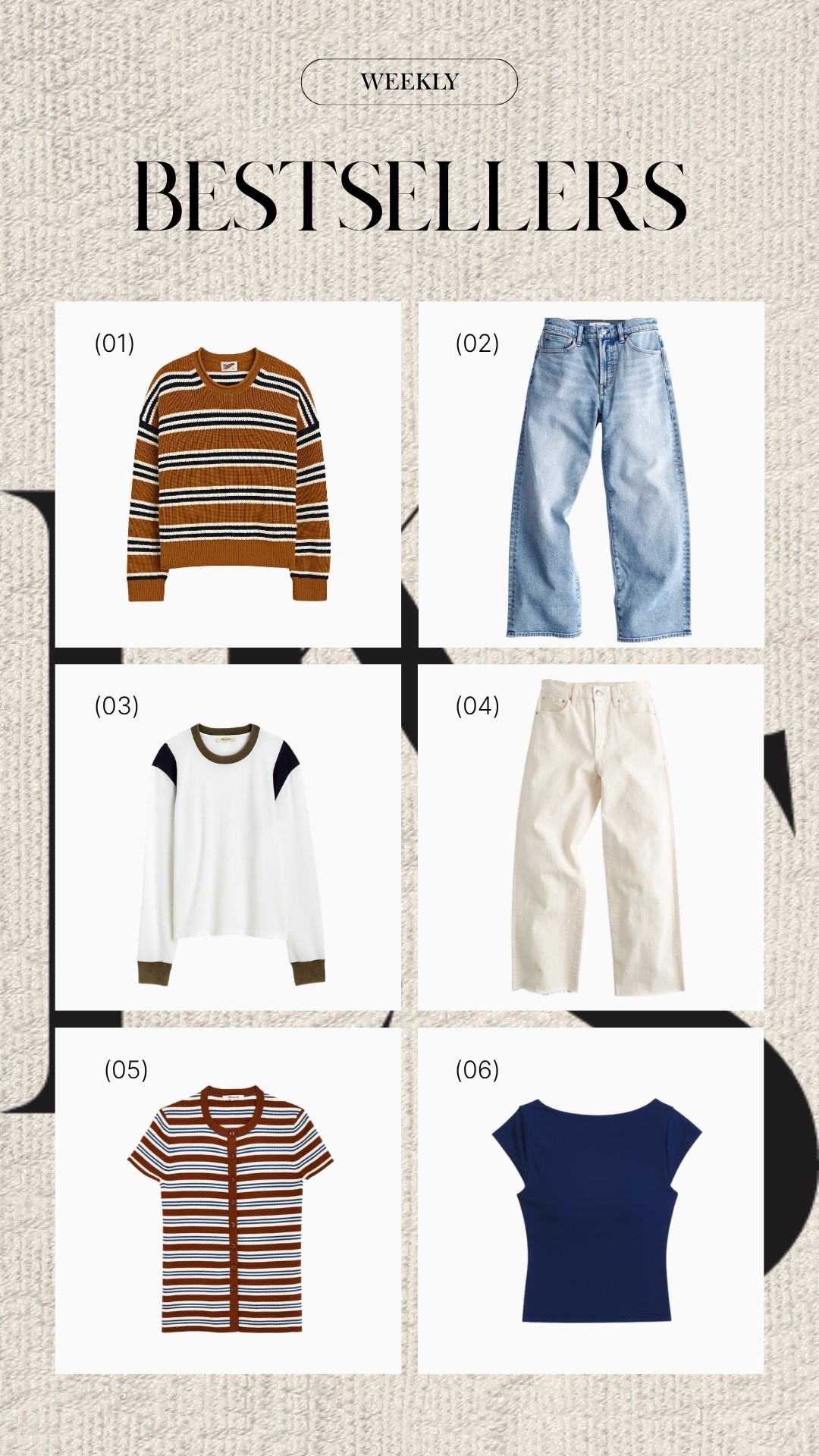 These 6 were the most-loved pieces of the week! 🤎

Great summer-to-fall transition
pieces featuring some of the best denim and elevated everyday basics all in one roundup. 

Grab the Madewell sale pieces *today* while they're still marked down!

#LTKxMadewell #LTKSaleAlert #LTKootd
