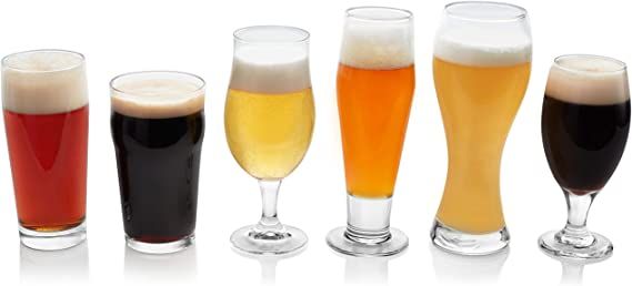 Libbey Craft Brews Assorted Beer Glasses, Set of 6, 20 fl.oz. | Amazon (US)