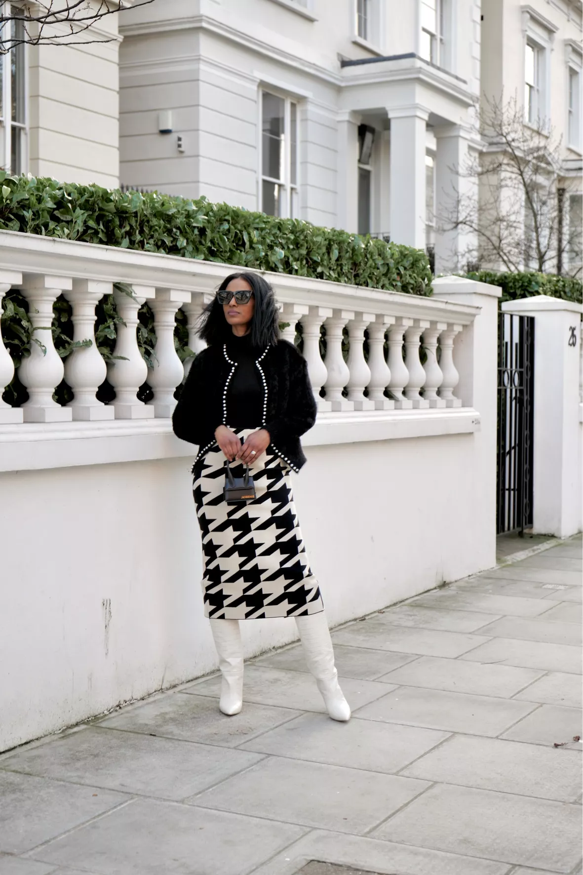 Houndstooth Midi Skirt curated on LTK