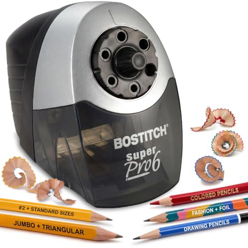 Bostitch Office Heavy Duty Electric Pencil Sharpener, Classroom, Silver | Amazon (US)