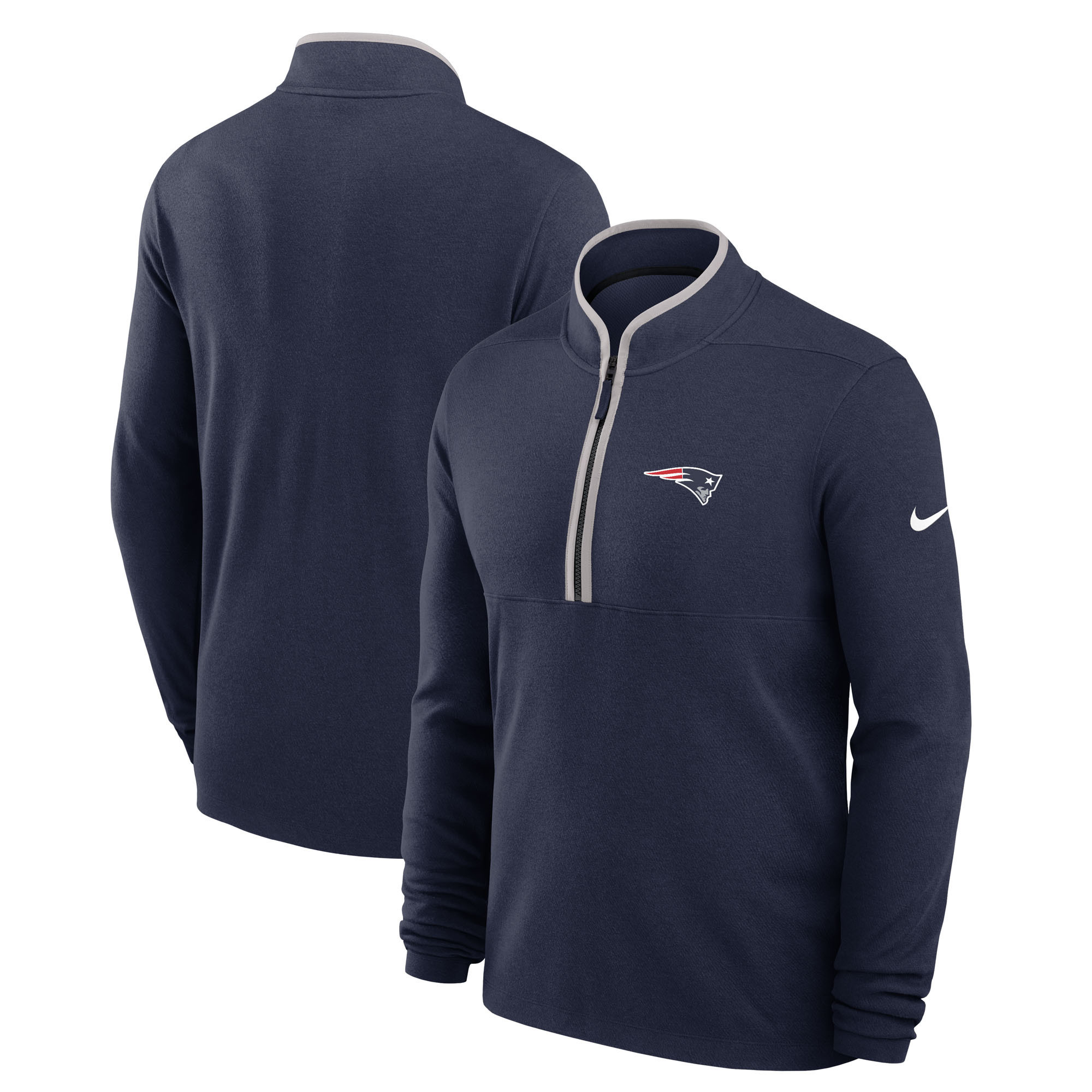 Men's Nike Navy New England Patriots Lightweight Victory Dri-FIT Half-Zip Pullover | Fanatics