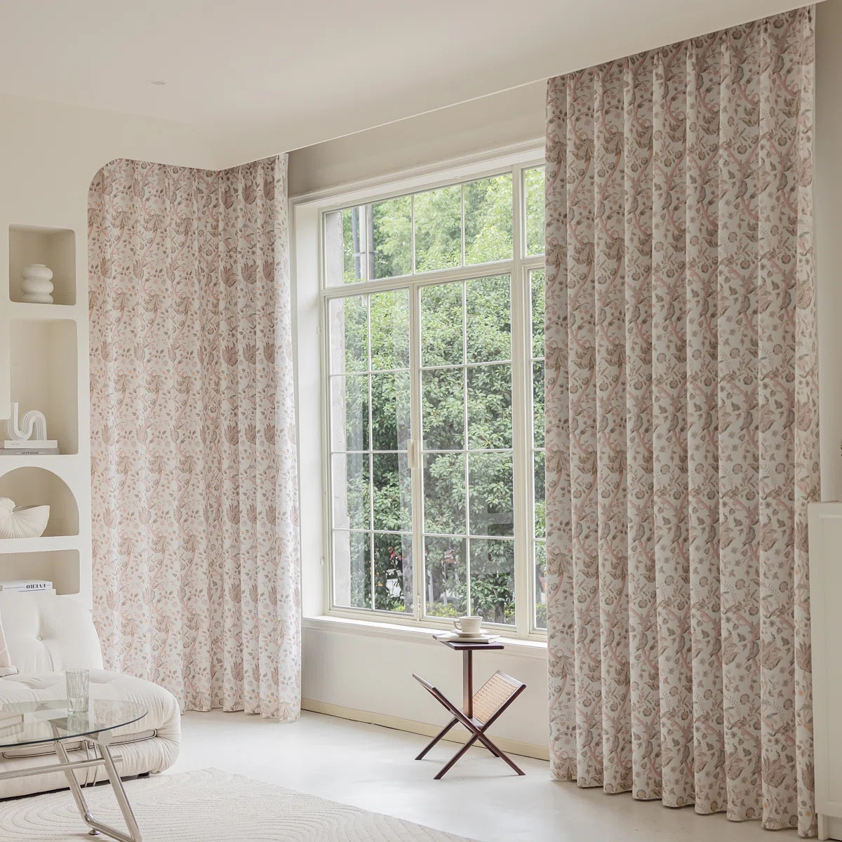 Rosie Linen Blend Room Darkening Curtain Pair (Set of 2) | Wayfair North America